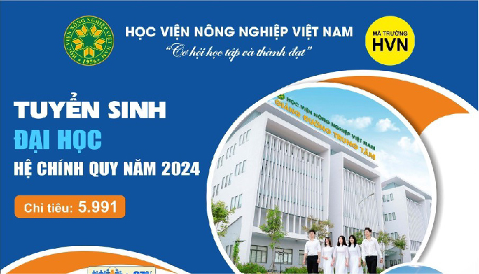 THÔNG TIN TUYỂN SINH CỦA HỌC VIỆN NÔNG NGHIỆP VIỆT NAM (TRƯỚC ĐÂY LÀ TRƯỜNG ĐẠI HỌC NÔNG NGHIỆP I)